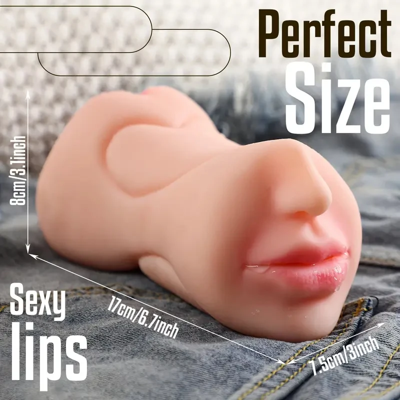 3 in 1 Pocket Pussy Vigina and Mouth Lifelike Sex Doll with Face TPE Portable Adult Sex Love Toy Male Stroker for Sexy Adult Men - Image 17