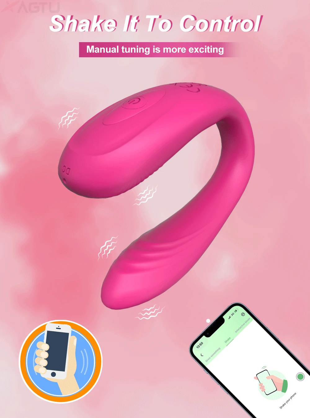 Couple Vibrator Wearable U Type Vibrator For Women Vagina Clitoris Stimulate G-Spot Massage Female Masturbation Adults Sex Toys - Image 21