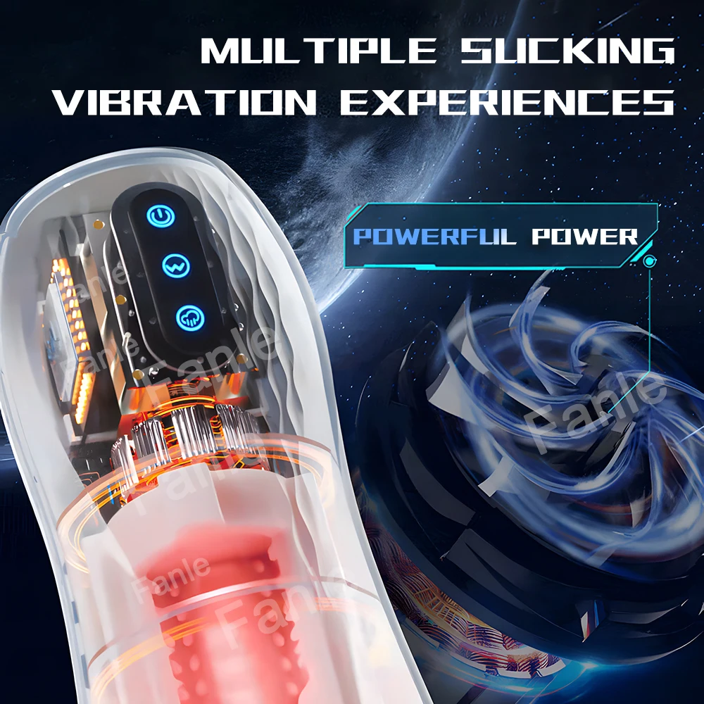 Male Masturbator Automatic Sucking Vibration Blowjob Machine Heating Pussy Penis Pump Masturbation Cup Sex Toys for Men Supplies - Image 5