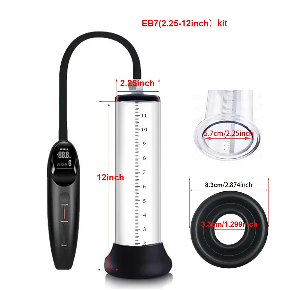 Automatic Penis Pump Penis Enlarger Vacuum Pump Sex Toys for Men Penile Bigger Trainer Adult Male Masturbator Penis Enlargement - Image 21