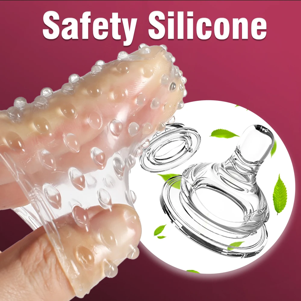 Adult Finger Vibrator Accessories Finger Sleeve Vagina Clitoral Nipple G-Spot Stimulator Anal Sex Toys for Adult Women Men - Image 5