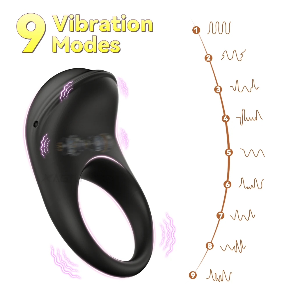 APP Control Vibrator Cock Ring for Men Delay Ejaculation Penis Ring Sex Toys Lock Penisring Cockring Adult Male Sex Supplies 18+ - Image 16