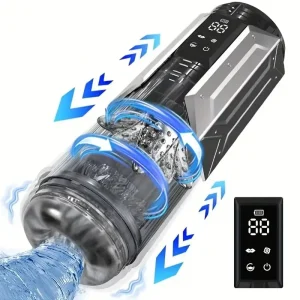 Male Masturbator With 7 Sucking & Vibrating & Telescopic & Rotating Modes Automatic Vagina Male Masturbator Cup Sex Toys for Men
