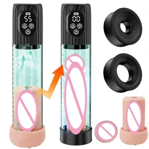 Man Penis Therapy Massage Pump Electric Water Penis Enlarge Vacuum Pump Waterproof Automatic Cock Enlarger Pump Male Sex Toys
