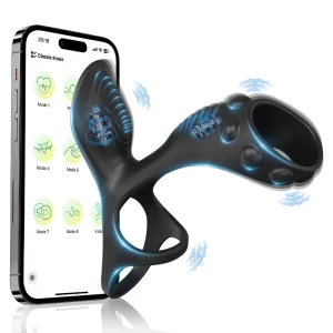 APP Control Vibrating Cock Ring Penis Ring for Men Clitoris Stimulator Vibrator for Women Ejaculation Delay Sex Toy for Couples