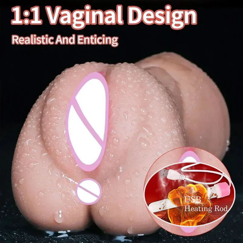 3 in 1 Pocket Pussy Vigina and Mouth Lifelike Sex Doll with Face TPE Portable Adult Sex Love Toy Male Stroker for Sexy Adult Men - Image 9