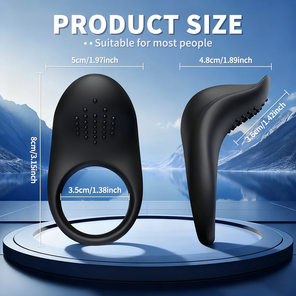 APP Control Vibrator Cock Ring for Men Delay Ejaculation Penis Ring Sex Toys Lock Penisring Cockring Adult Male Sex Supplies 18+ - Image 5