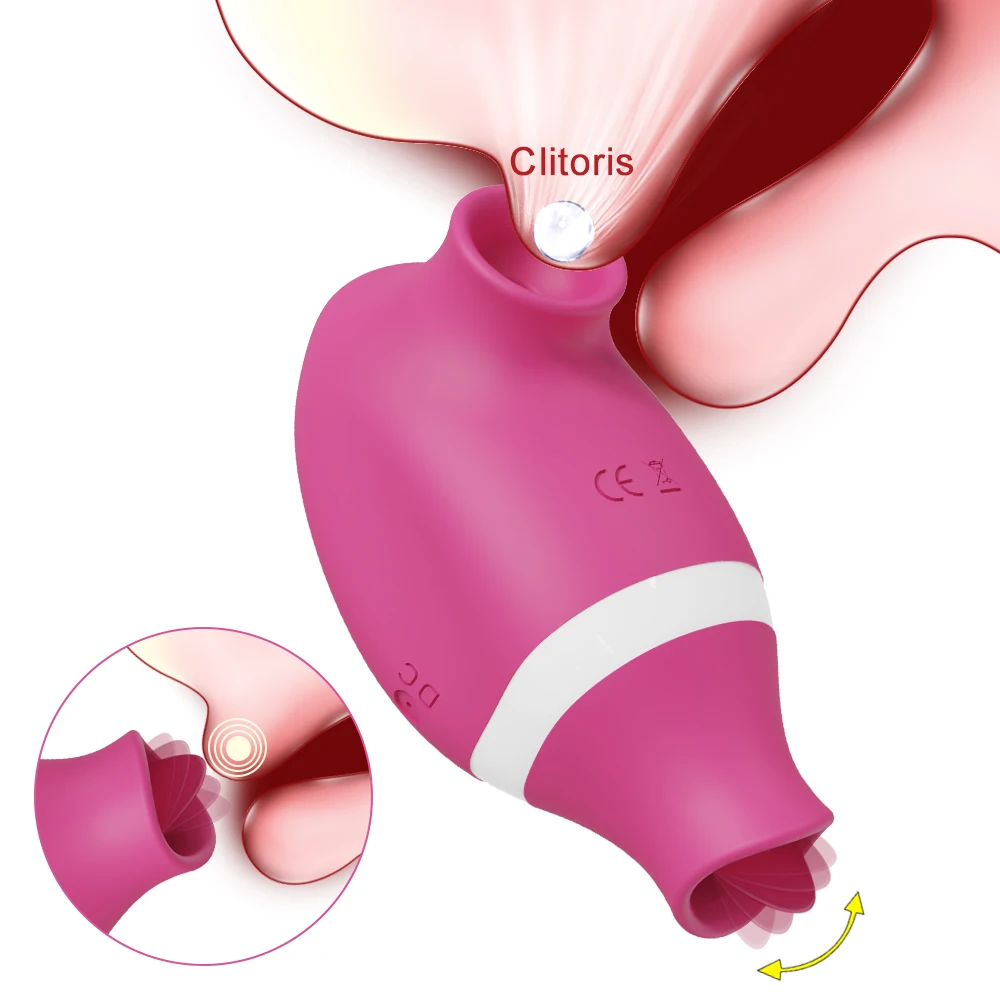 Clitoral Sucking for Women 2 In 1 Nipples Sucker Vibrator Tongue Licking Clitoris Stimulator Female Masturbator Adult Sex Toys - Image 2