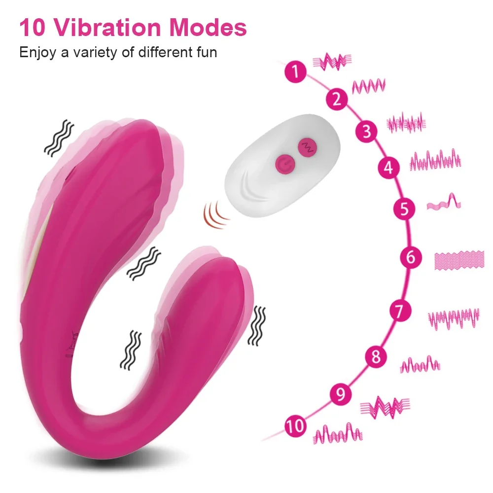 Couple Vibrator Wearable U Type Vibrator For Women Vagina Clitoris Stimulate G-Spot Massage Female Masturbation Adults Sex Toys - Image 4