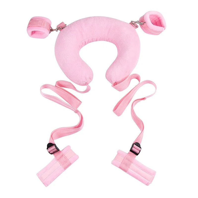 SM Astraddle Pillow, Restrain Sex Toy, Sex Toy Set (Complimentary Mouth Ball and Plush Eye Mask) - Image 4