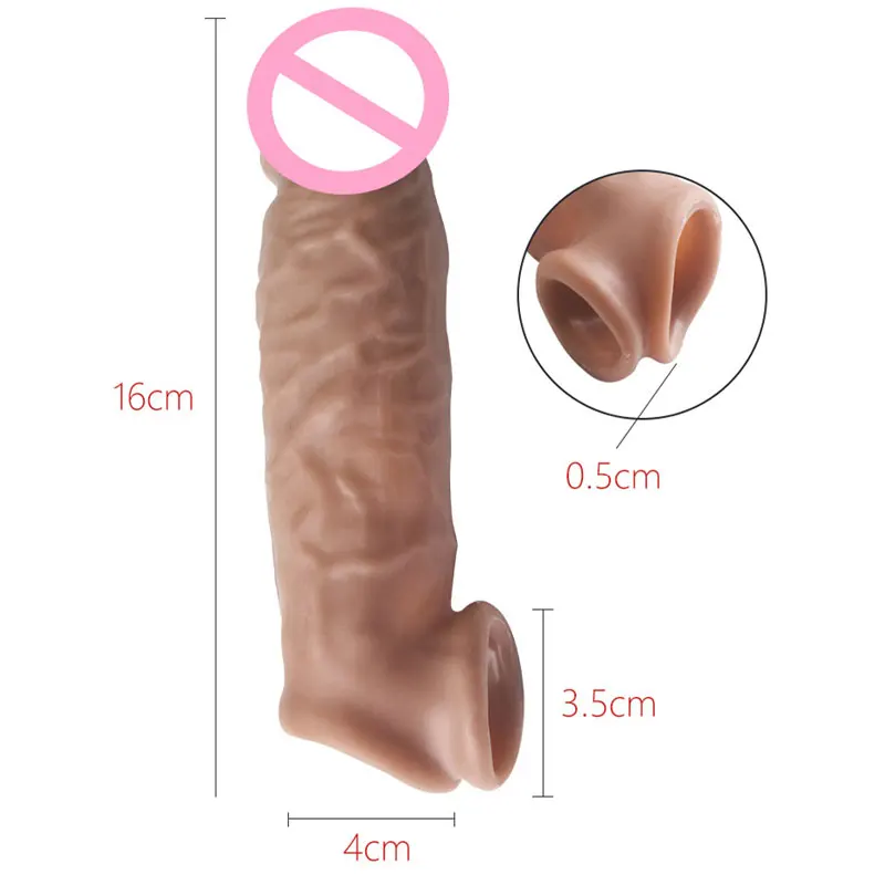 Penis Rings Condoms Beads Penis Enlargement for Men Sleeve Rubber Sex Toys for Adults Delayed Ejaculation Vagina Stimulator - Image 9