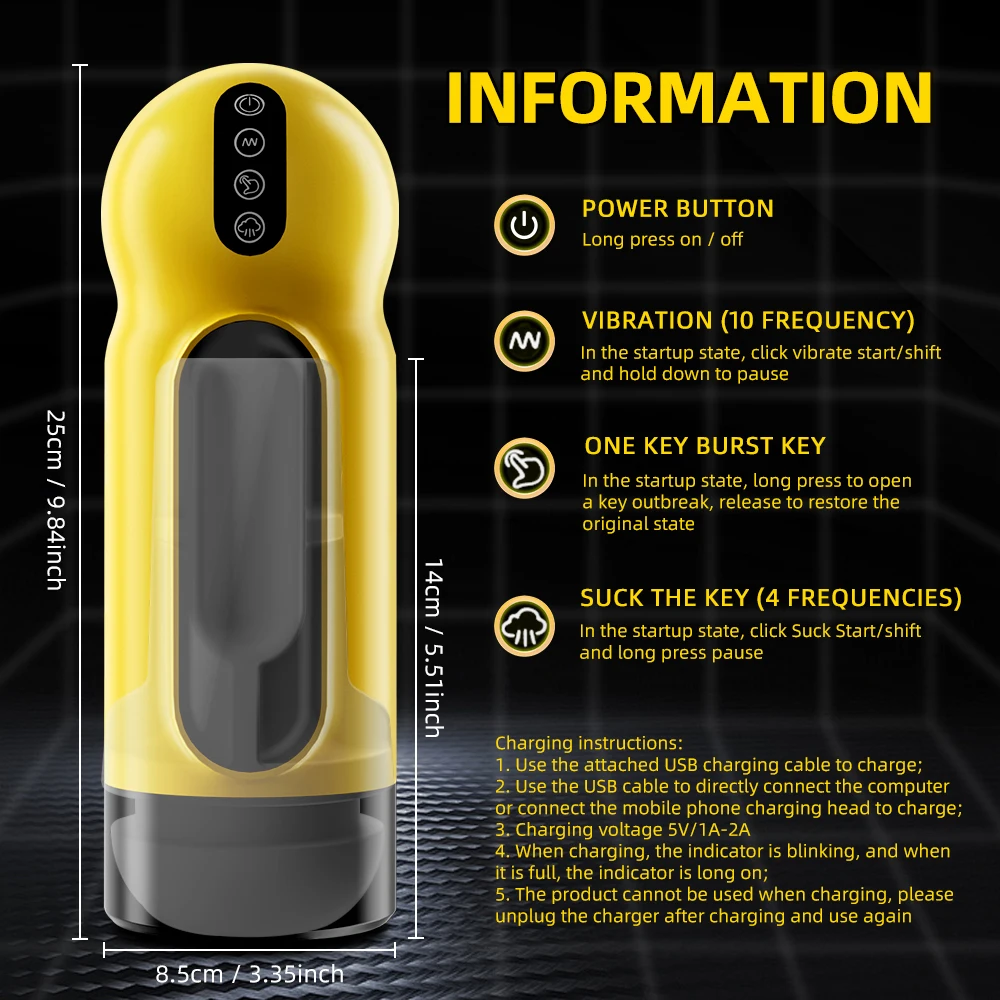 Male Masturbator Automatic Sucking Vibration Blowjob Machine Heating Pussy Penis Pump Masturbation Cup Sex Toys for Men Supplies - Image 31