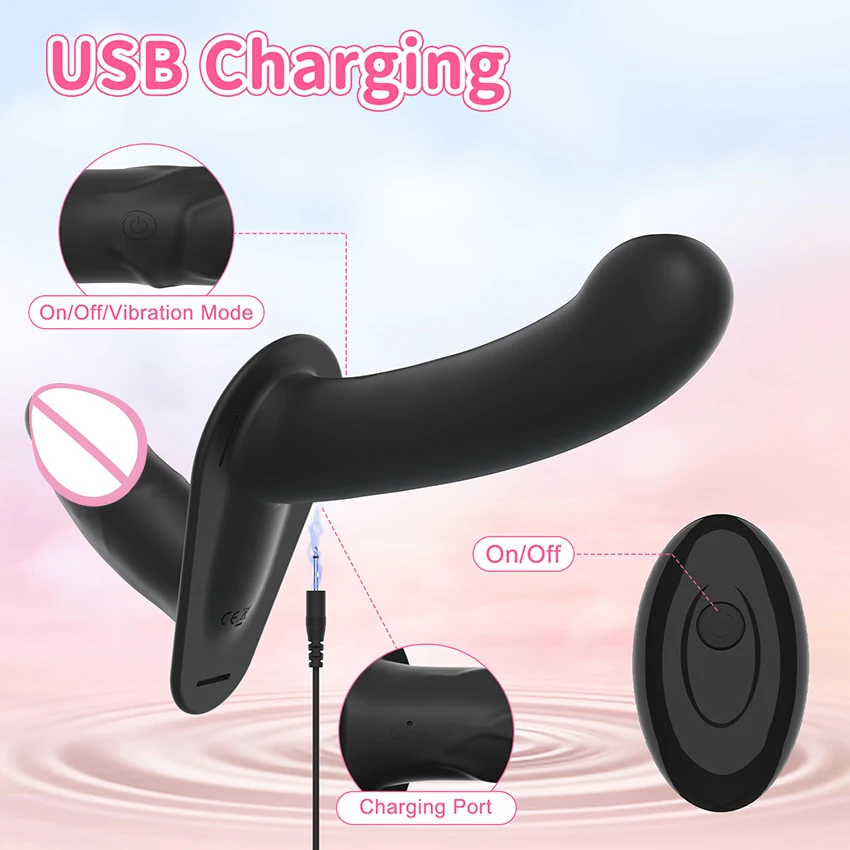 Wearable Double Dildo Remote Control Vibrators For Lesbian Bondage Harness Strap On Sex Toys For Women Adult Products Sex Shops - Image 4