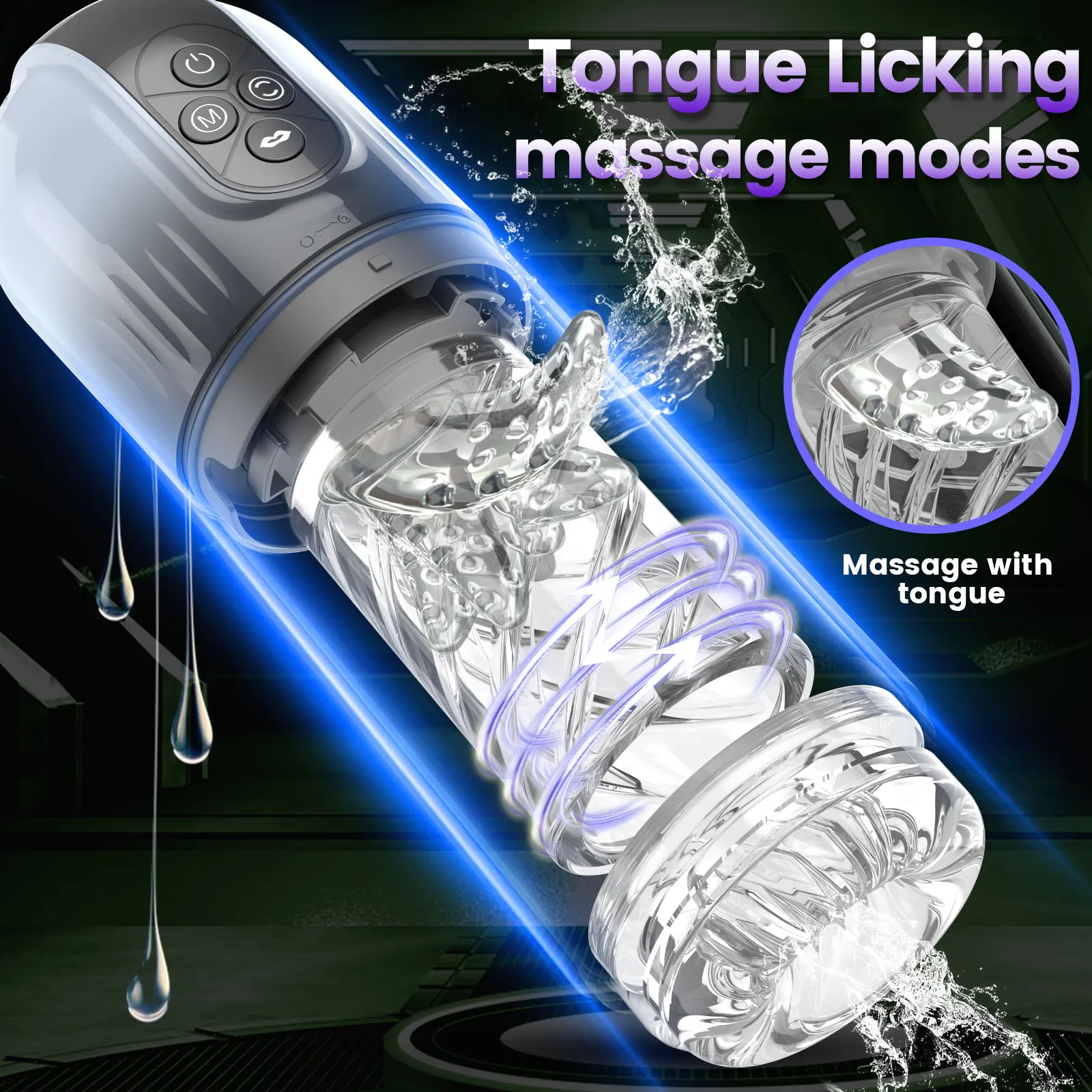 Male Masturbator With 7 Sucking & Vibrating & Telescopic & Rotating Modes Automatic Vagina Male Masturbator Cup Sex Toys for Men - Image 2