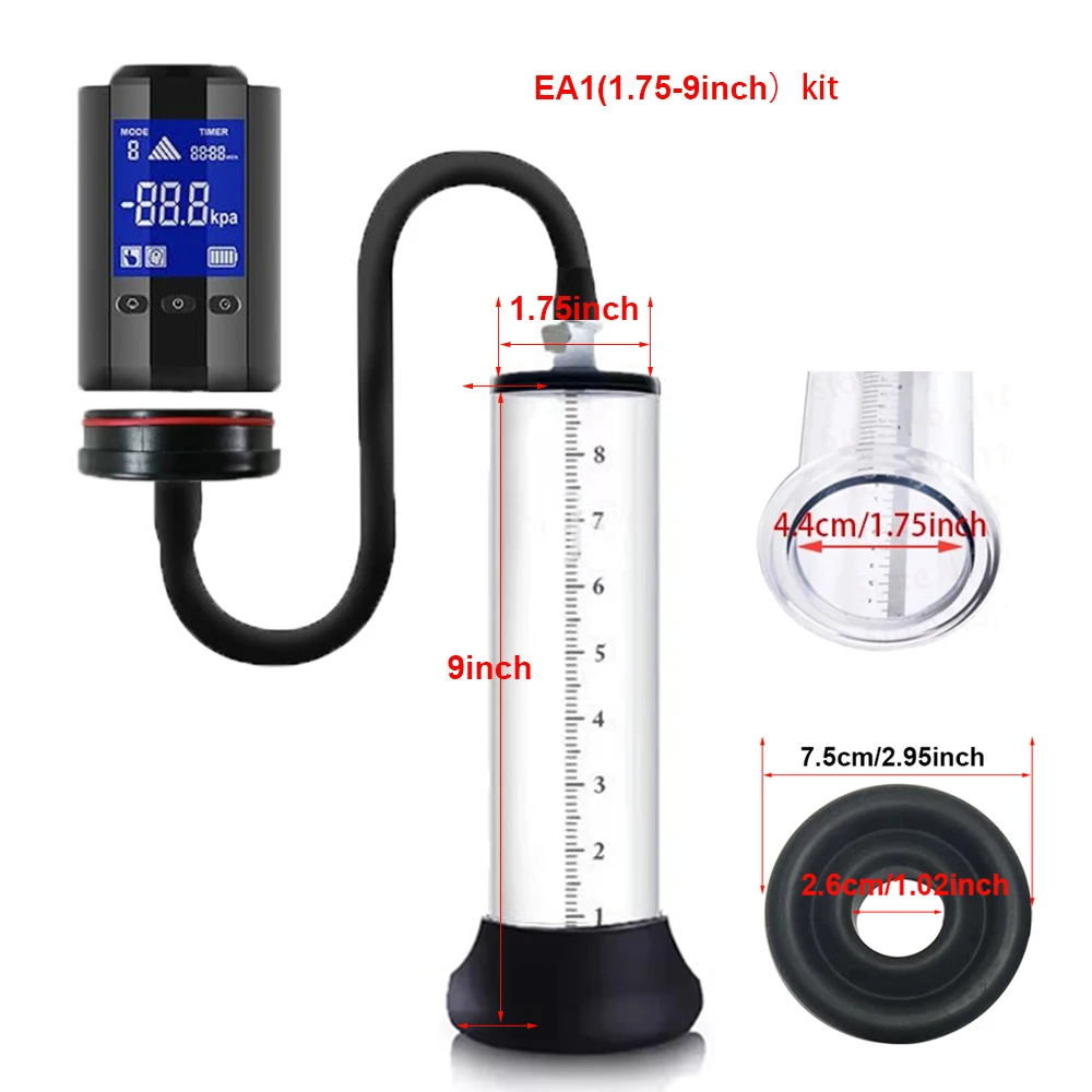 Automatic Penis Pump Penis Enlarger Vacuum Pump Sex Toys for Men Penile Bigger Trainer Adult Male Masturbator Penis Enlargement - Image 8