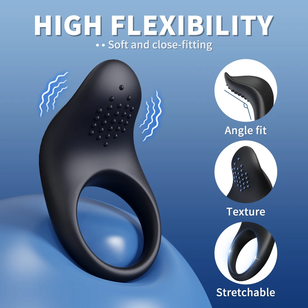 APP Control Vibrator Cock Ring for Men Delay Ejaculation Penis Ring Sex Toys Lock Penisring Cockring Adult Male Sex Supplies 18+ - Image 3