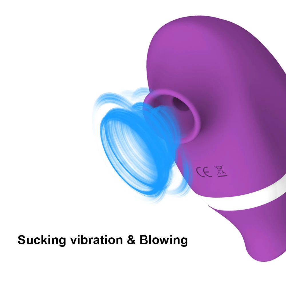 Clitoral Sucking for Women 2 In 1 Nipples Sucker Vibrator Tongue Licking Clitoris Stimulator Female Masturbator Adult Sex Toys - Image 4