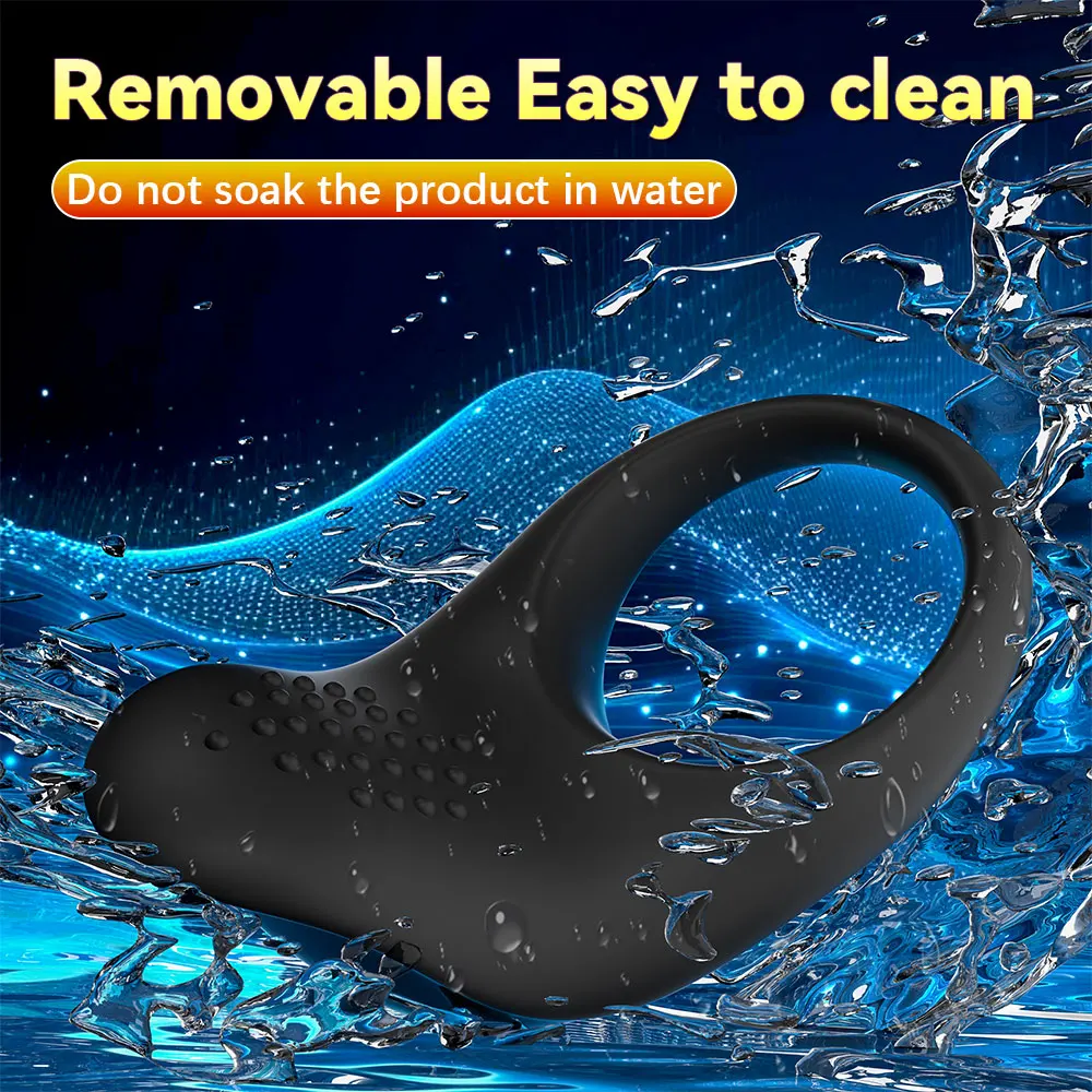 APP Control Vibrator Cock Ring for Men Delay Ejaculation Penis Ring Sex Toys Lock Penisring Cockring Adult Male Sex Supplies 18+ - Image 12