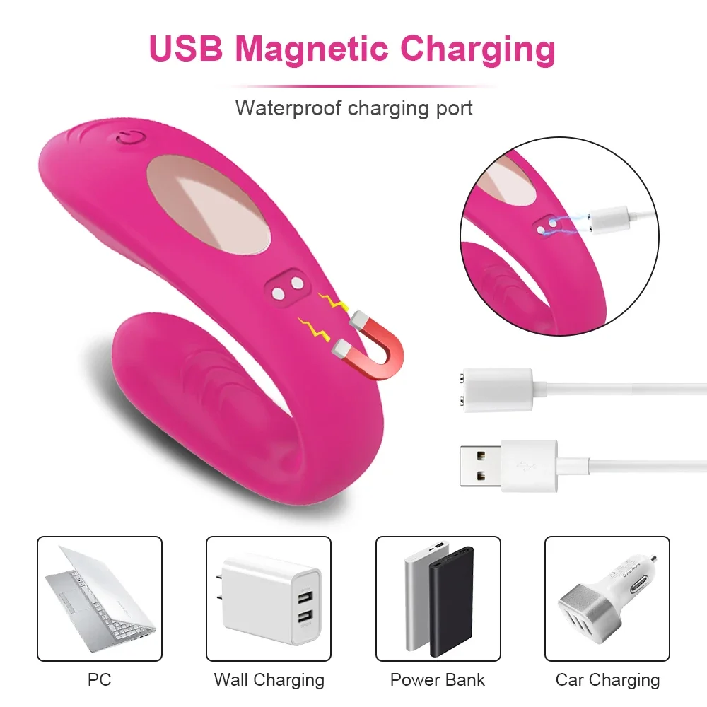 Couple Vibrator Wearable U Type Vibrator For Women Vagina Clitoris Stimulate G-Spot Massage Female Masturbation Adults Sex Toys - Image 3