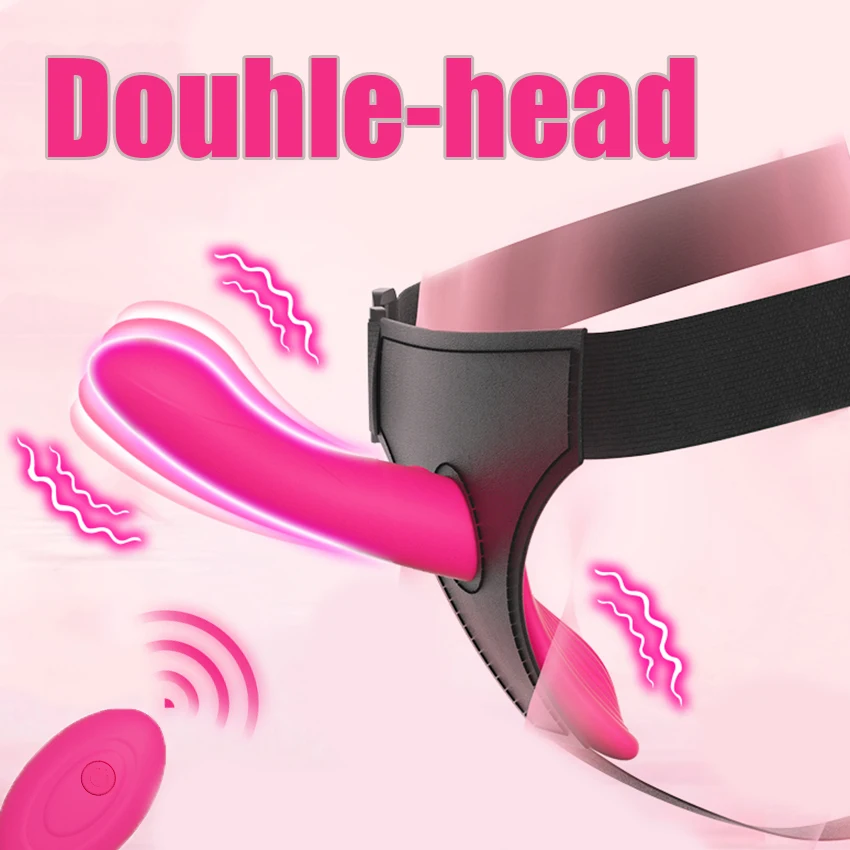 Wearable Double Dildo Remote Control Vibrators For Lesbian Bondage Harness Strap On Sex Toys For Women Adult Products Sex Shops - Image 11
