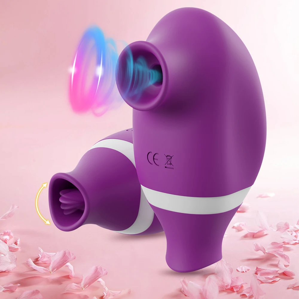 Clitoral Sucking for Women 2 In 1 Nipples Sucker Vibrator Tongue Licking Clitoris Stimulator Female Masturbator Adult Sex Toys - Image 12