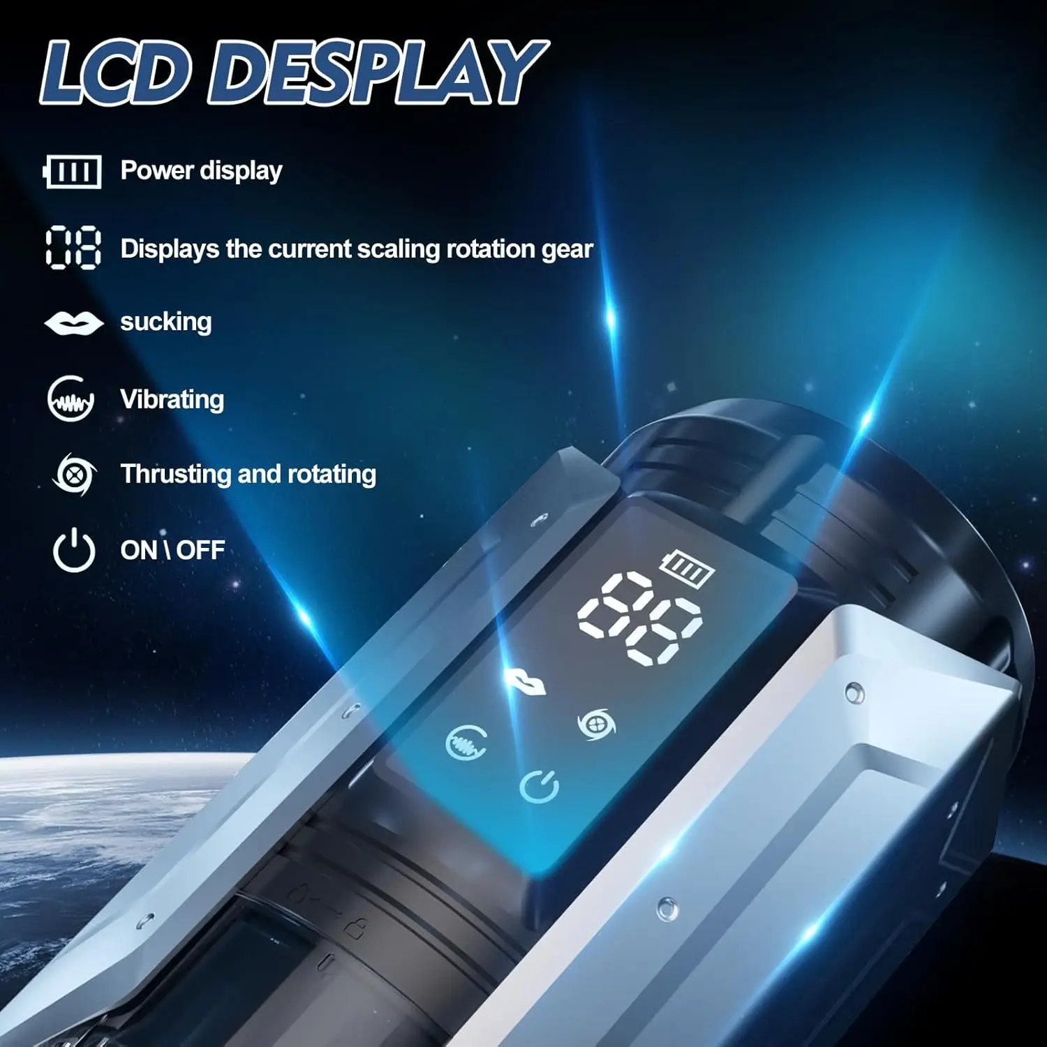 Male Masturbator With 7 Sucking & Vibrating & Telescopic & Rotating Modes Automatic Vagina Male Masturbator Cup Sex Toys for Men - Image 10