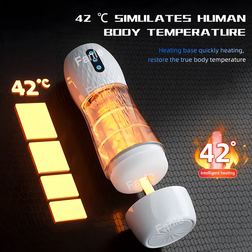 Male Masturbator Automatic Sucking Vibration Blowjob Machine Heating Pussy Penis Pump Masturbation Cup Sex Toys for Men Supplies - Image 3
