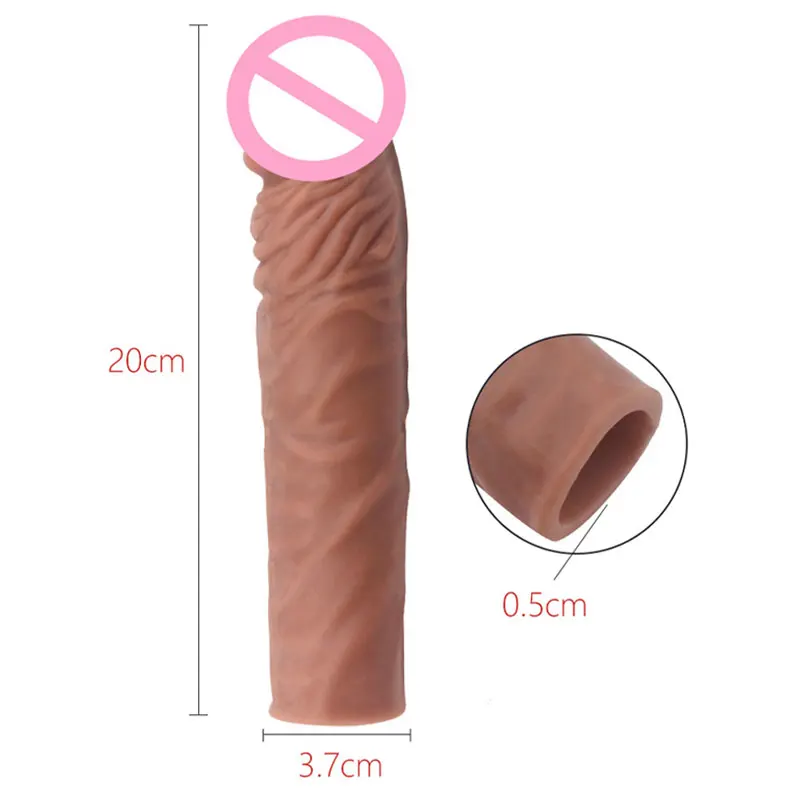 Penis Rings Condoms Beads Penis Enlargement for Men Sleeve Rubber Sex Toys for Adults Delayed Ejaculation Vagina Stimulator - Image 2