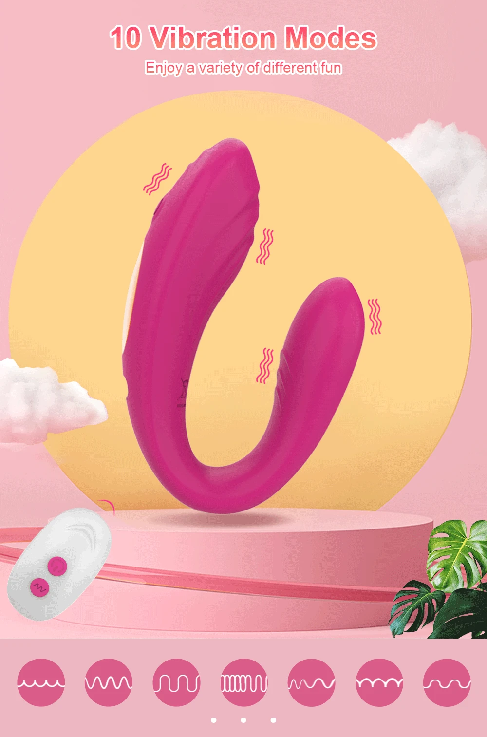 Couple Vibrator Wearable U Type Vibrator For Women Vagina Clitoris Stimulate G-Spot Massage Female Masturbation Adults Sex Toys - Image 13