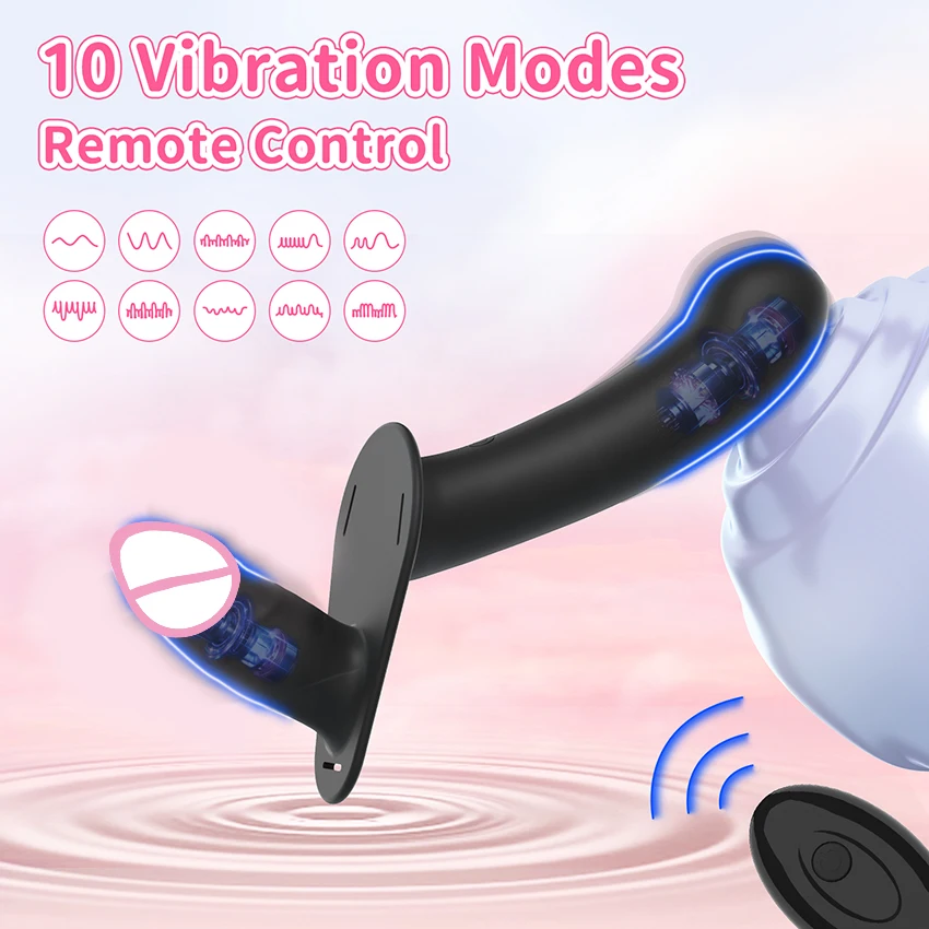 Wearable Double Dildo Remote Control Vibrators For Lesbian Bondage Harness Strap On Sex Toys For Women Adult Products Sex Shops - Image 2