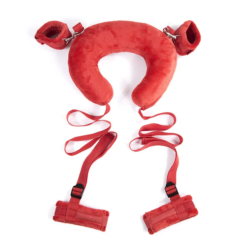 SM Astraddle Pillow, Restrain Sex Toy, Sex Toy Set (Complimentary Mouth Ball and Plush Eye Mask) - Image 8