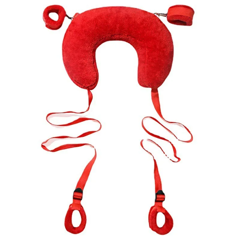 SM Astraddle Pillow, Restrain Sex Toy, Sex Toy Set (Complimentary Mouth Ball and Plush Eye Mask) - Image 12