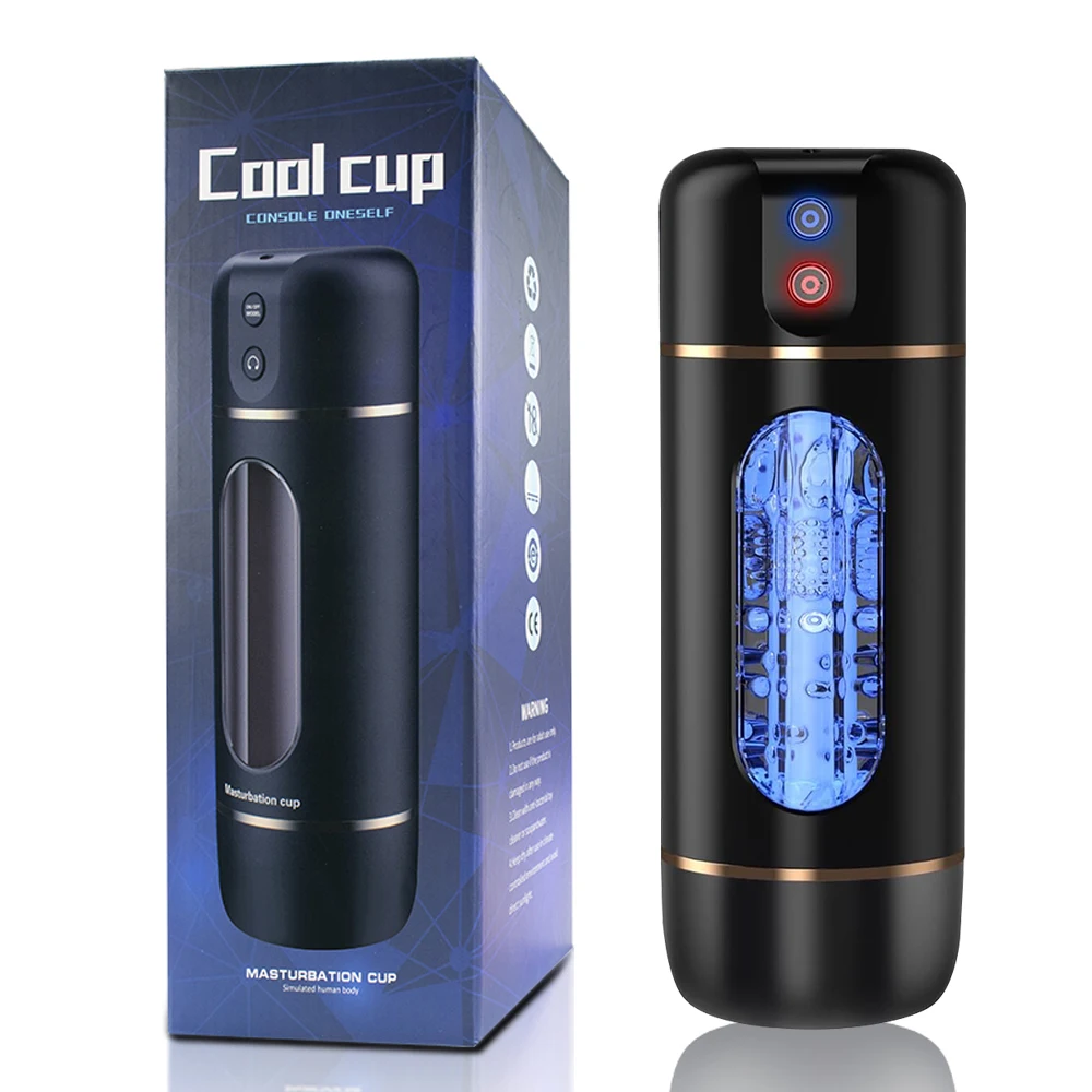 10 Frequency Male Vibration Masturbation Cup Intelligent Voice Interactive Aircraft Cup Penis Exercise Device Adult Sex Products - Image 7