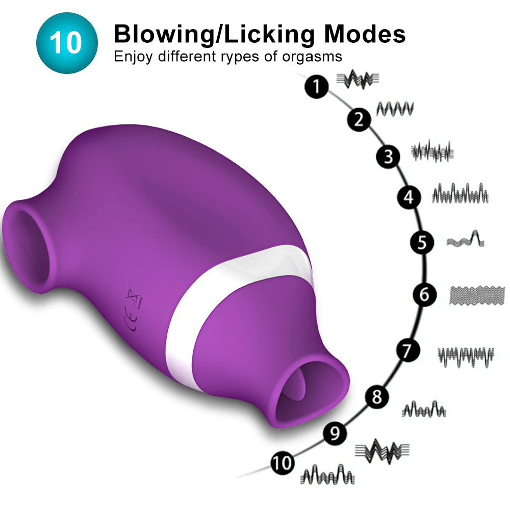Clitoral Sucking for Women 2 In 1 Nipples Sucker Vibrator Tongue Licking Clitoris Stimulator Female Masturbator Adult Sex Toys - Image 3
