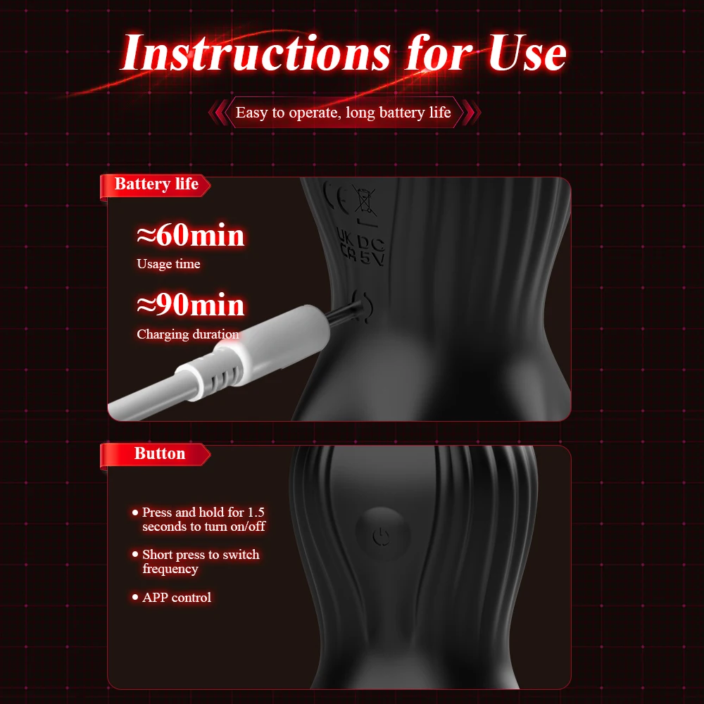 Penis Vibrator Glans Massager Urethra Plug Vibrator Horse Eye Stimulation Cock Enlargement Pump Penis Training Sex Toys For Men - Image 13