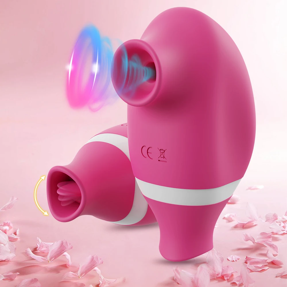 Clitoral Sucking for Women 2 In 1 Nipples Sucker Vibrator Tongue Licking Clitoris Stimulator Female Masturbator Adult Sex Toys - Image 8