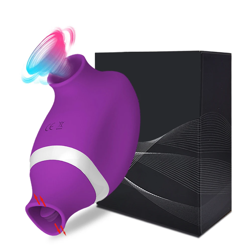 Clitoral Sucking for Women 2 In 1 Nipples Sucker Vibrator Tongue Licking Clitoris Stimulator Female Masturbator Adult Sex Toys - Image 9