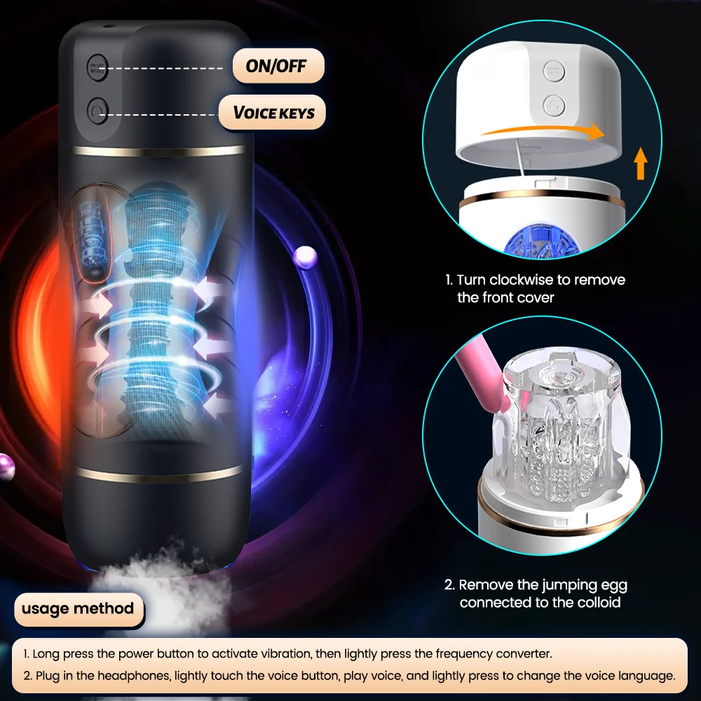 Male Masturbator Cup Intelligent Voice Interaction Penis Trainer Penetration Masturbator Sex Machine Adult Sex Toys for Men - Image 10
