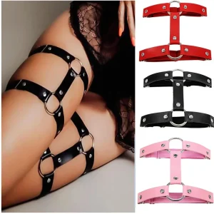 New Women Leather Thigh Strap Elastic Garter Belt Makeup Leg Garter Decoration Harness Sexy Female Garters Punk Goth Leglet Belt