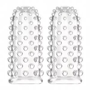 Adult Finger Vibrator Accessories Finger Sleeve Vagina Clitoral Nipple G-Spot Stimulator Anal Sex Toys for Adult Women Men