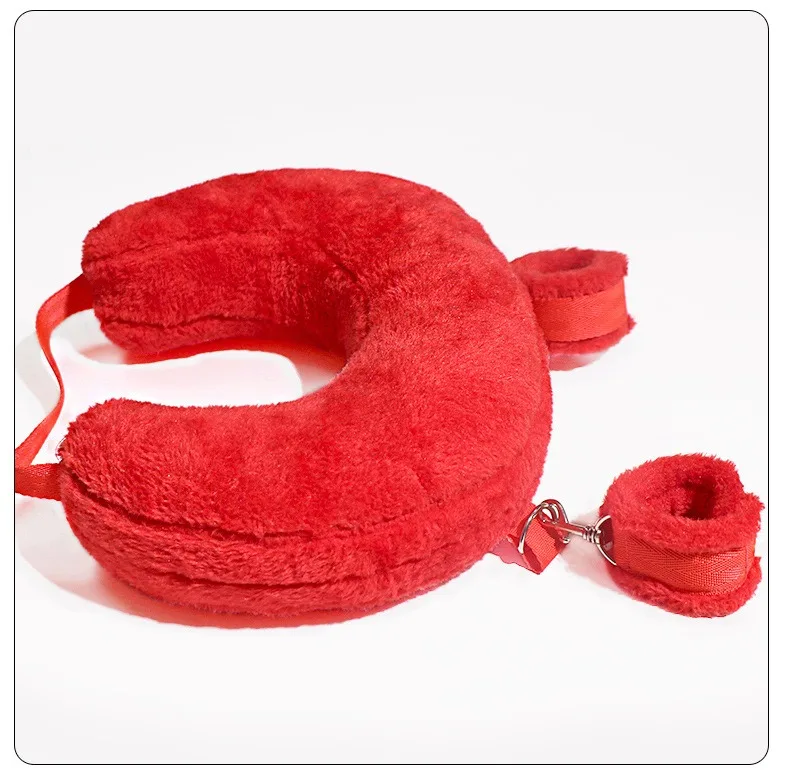 SM Astraddle Pillow, Restrain Sex Toy, Sex Toy Set (Complimentary Mouth Ball and Plush Eye Mask) - Image 5