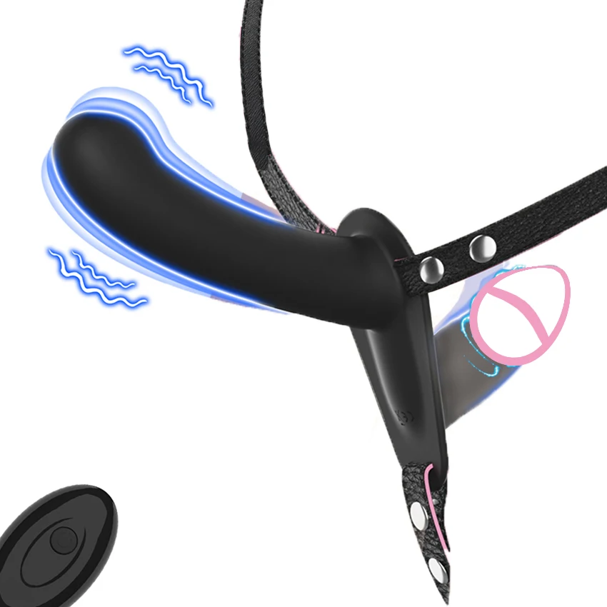 Wearable Double Dildo Remote Control Vibrators For Lesbian Bondage Harness Strap On Sex Toys For Women Adult Products Sex Shops - Image 6