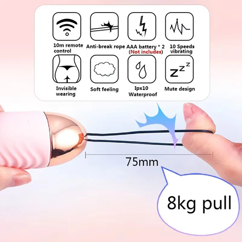 Wireless Jump Egg Vibrator Adult Sex Toys With Wireless Remote Control Waterproof Egg Vibrating Body Massager - Image 22