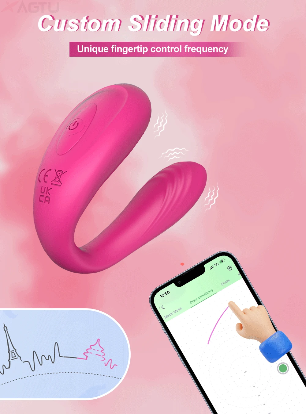 Couple Vibrator Wearable U Type Vibrator For Women Vagina Clitoris Stimulate G-Spot Massage Female Masturbation Adults Sex Toys - Image 23