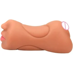 3 in 1 Pocket Pussy Vigina and Mouth Lifelike Sex Doll with Face TPE Portable Adult Sex Love Toy Male Stroker for Sexy Adult Men