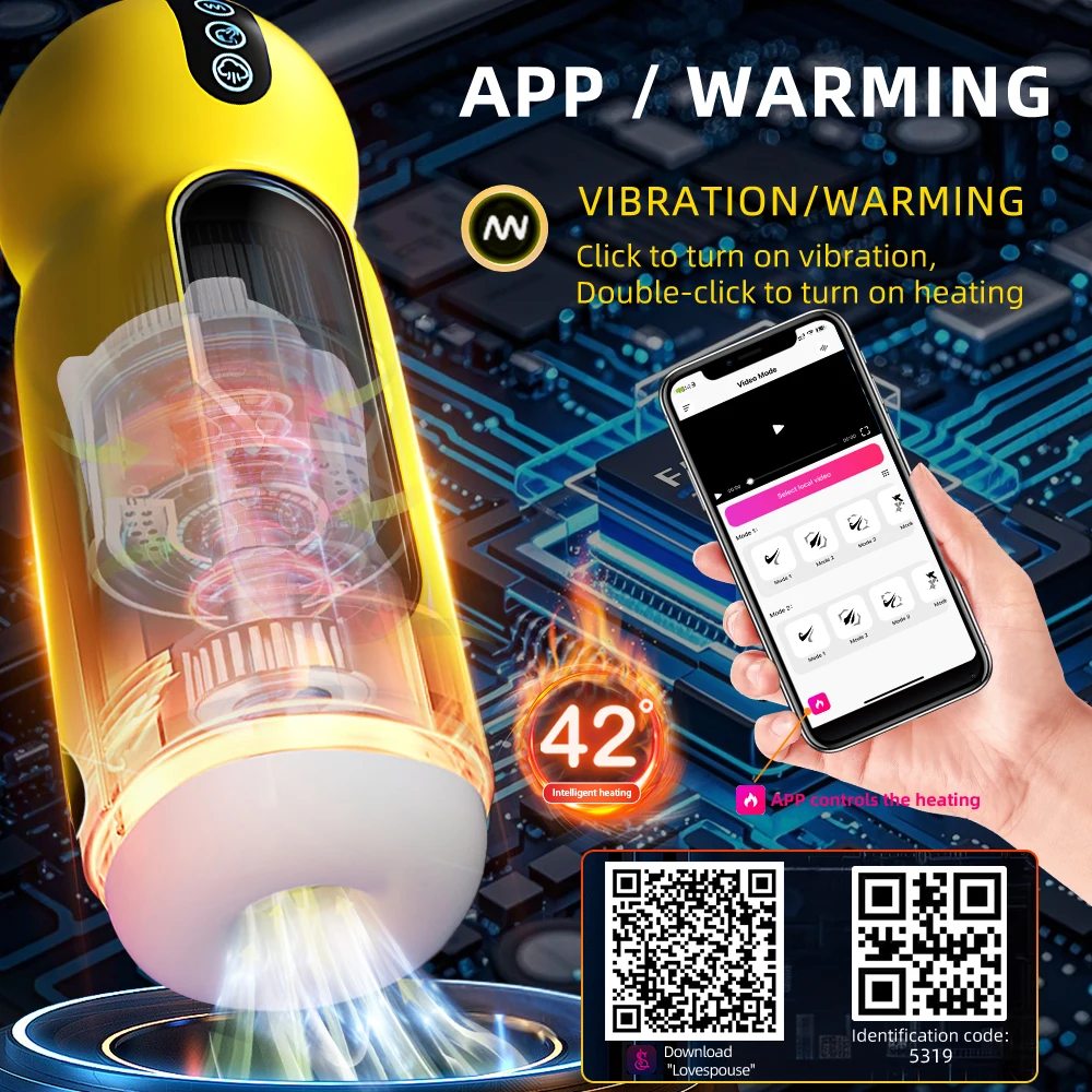 Male Masturbator Automatic Sucking Vibration Blowjob Machine Heating Pussy Penis Pump Masturbation Cup Sex Toys for Men Supplies - Image 7