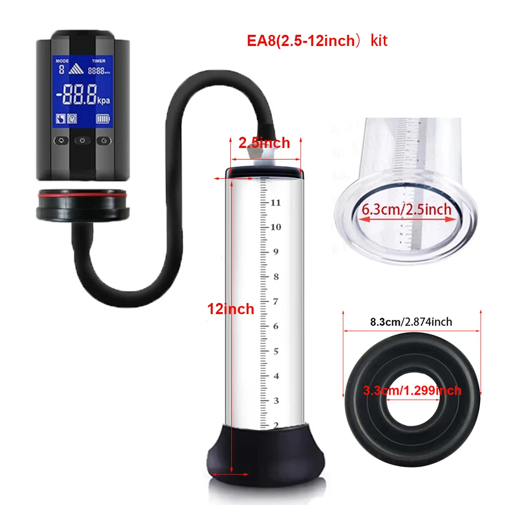 Automatic Penis Pump Penis Enlarger Vacuum Pump Sex Toys for Men Penile Bigger Trainer Adult Male Masturbator Penis Enlargement - Image 13