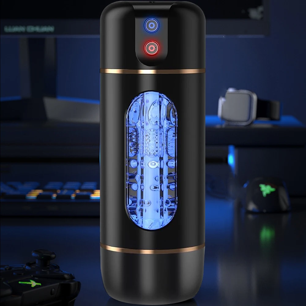 10 Frequency Male Vibration Masturbation Cup Intelligent Voice Interactive Aircraft Cup Penis Exercise Device Adult Sex Products - Image 9